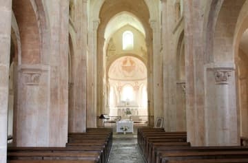 Nave looking east to the choir.