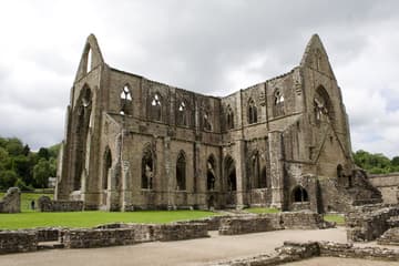 Abbey church from the northeast.