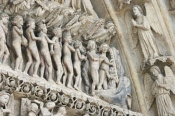 Sinners enter the Jaws of Hell on the Last Judgment Portal.