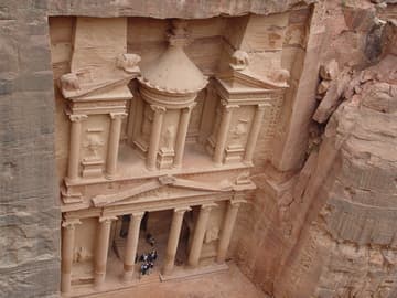 View of the Treasury from above.