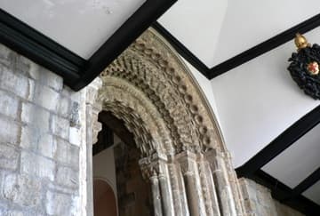 Original entrance to the castle, c.1080.