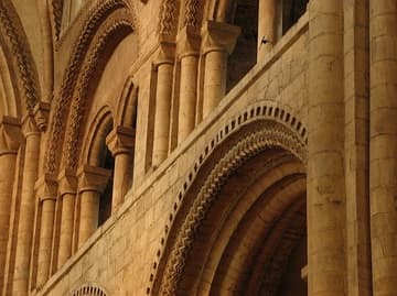 Arches in the nave.
