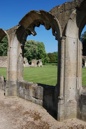 Arch on the west side of the cloister.