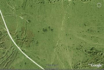 Aerial view of the Hurlers and the Pipers (lower left).