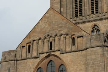 Norman blind arches on the south transept.
