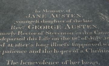 Gravestone of Jane Austen.