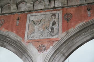 Painting on a nave arch.