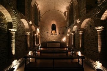 The austere Lower Chapel.