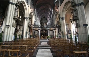 Nave looking east towards the choir.