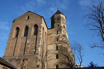 View of west front from the cloister.
