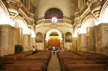 Interior looking east.