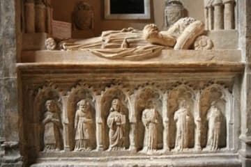 Tomb of Pope Benedict XII (d.1342).