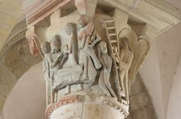 The Jacob capital in the choir.