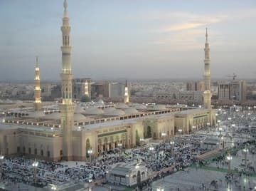 View of the Prophet's Mosque from above.
