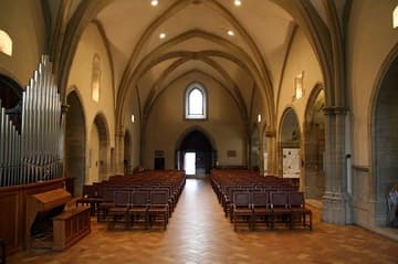 Interior looking west.