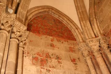 Remains of a mural.
