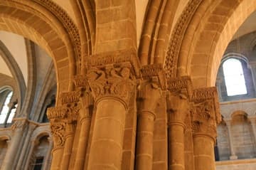 Romanesque carved capitals.