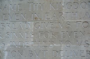 The Lord's Prayer in English.