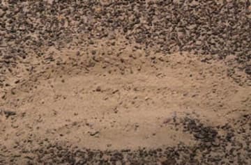 Closeup of a Nazca Line.