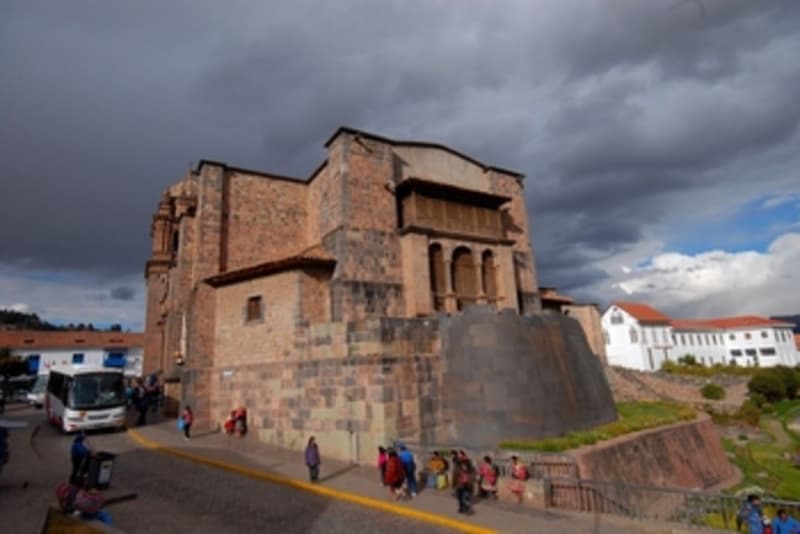 Santo Domingo Convent with curved Inca wall.