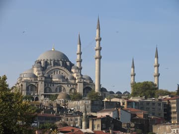 Exterior view of Suleimaniye Mosque.