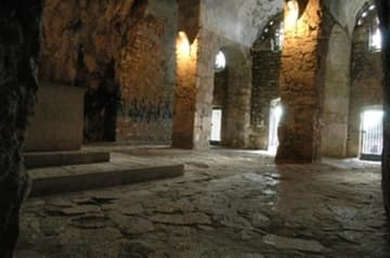Interior view looking towards entrance.