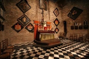 Altar in the upper level.