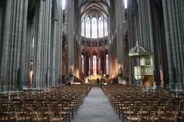 Interior view looking east.