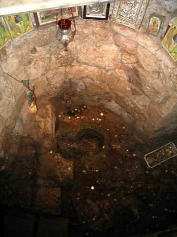 Mary's Spring beneath the altar.