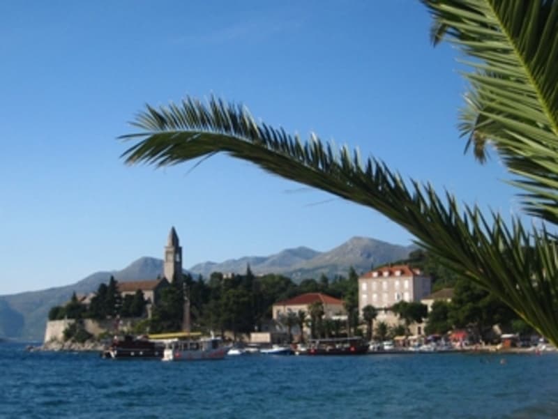 View of Lopud's Franciscan Monastery.