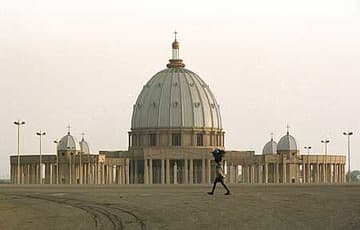 Interior of the Basilica of Our Lady of Peace.