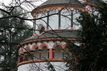 Exterior of the east apse.