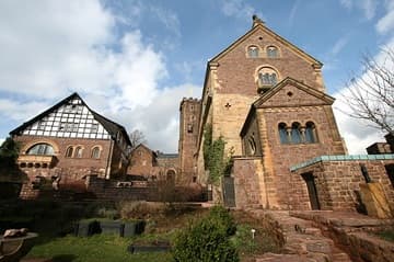 View of Wartburg Castle from south.