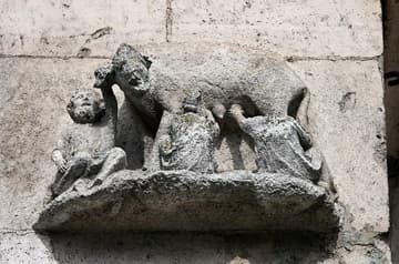 Judensau on a south buttress.