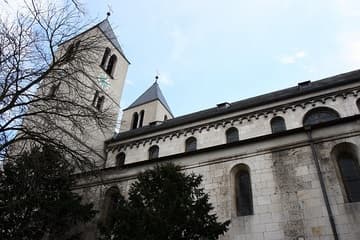 East end and towers (c.1120) viewed from north.