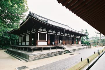 Entrance to Yakashiji, a World Heritage Site.