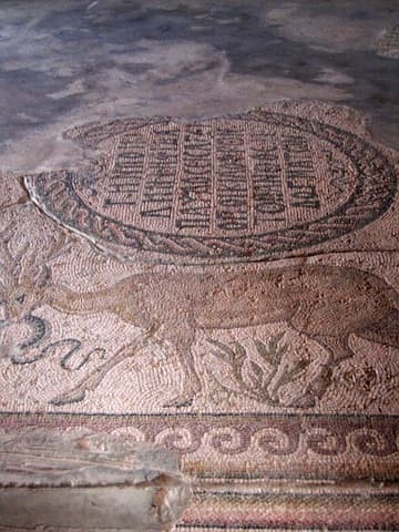 Mosaic in the museum.