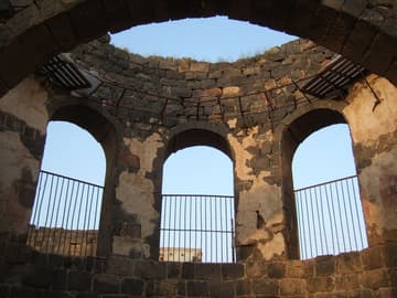 Ruins of a 6th-century cathedral in Bosra.