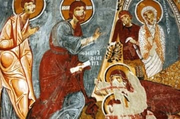 Resurrection of Lazarus in the Apple Church.