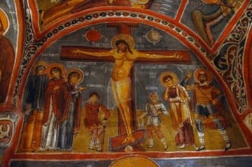 Crucifixion in the Dark Church.