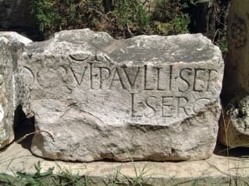 The Sergius Paulus inscription.