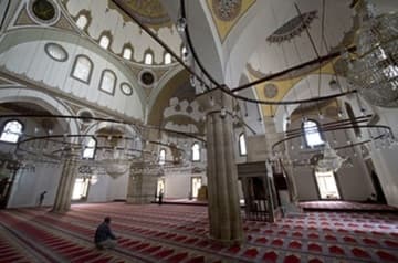 Interior of the Ottoman mosque.