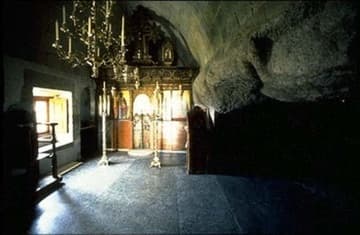Interior of the Cave of the Apocalypse.