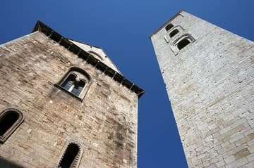 South transpet and campanile, 13th century. Ruvo di Puglia Cathedral, Puglia, Italy.