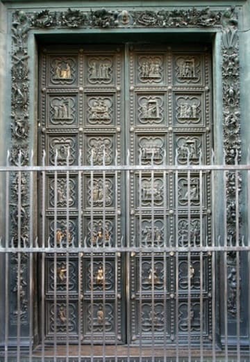 South door of the baptistery, by Andrea Pisano (1330-36).
