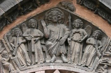 Detail of Last Judgment relief on the St. Nicholas Portal.