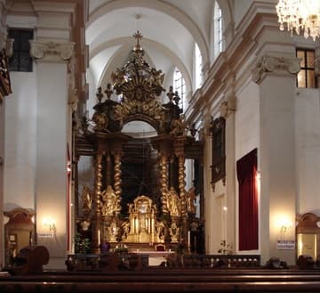 English:  Altar of the church of Our Lady of the Victory, Mala Strana, Prague.
