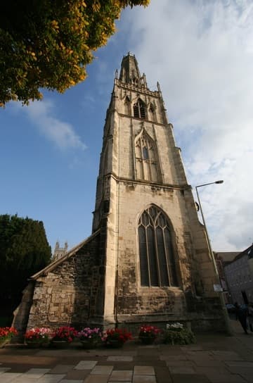 St Nicholas' Church from the west. Related pages: