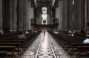 Nave of Milan Cathedral, begun 1386.