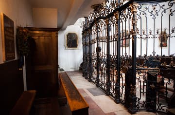 Interior view of the little St. Michael's Church, Salzburg, Austria.